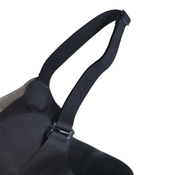 Honeylove CrossOver Wirefree Bra Black Medium Mesh Padding Removable #LWBR0302 - Picture 8 of 10